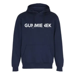 Hoodie gummienek marineblauw sweater met capuchon