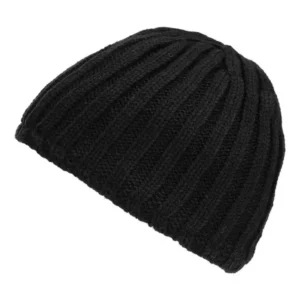 Beanie Heavy Knit zwart fostex garments