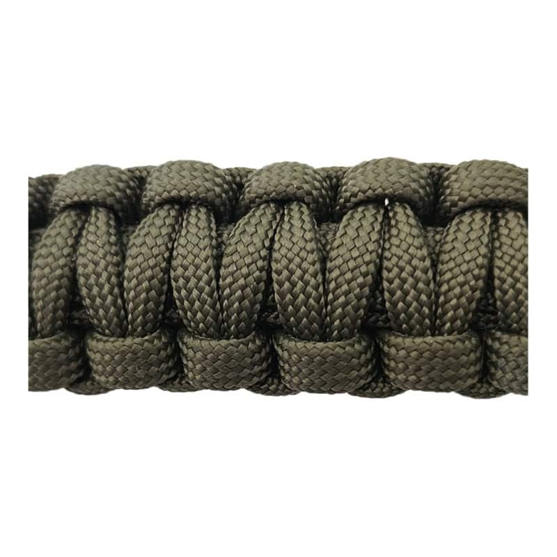 Voorbeeld kleur Paracord armband legergroen