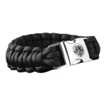 Armband paracord regiment huzaren zwart