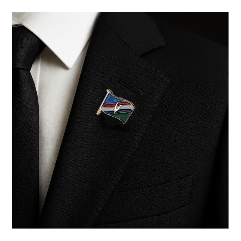 Revers Pin Veteranenvlag op pak