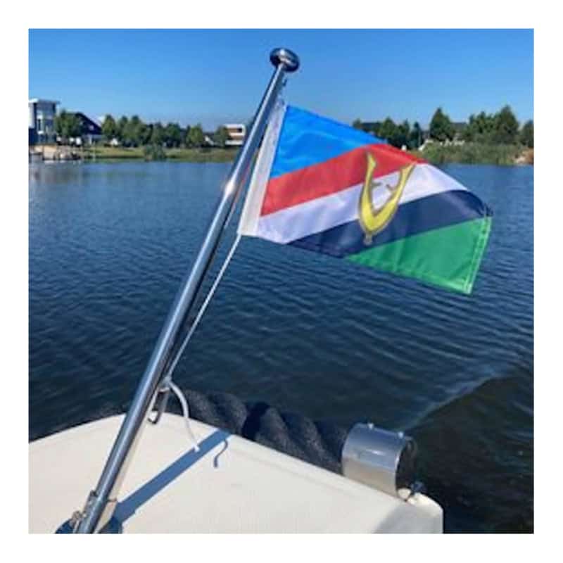 Veteranenvlag klein rechthoek op boot