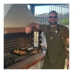 BBQ schort Vet eraan sfeer