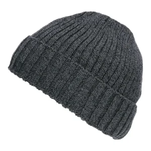 Beanie Muts Heavy Knit grijs