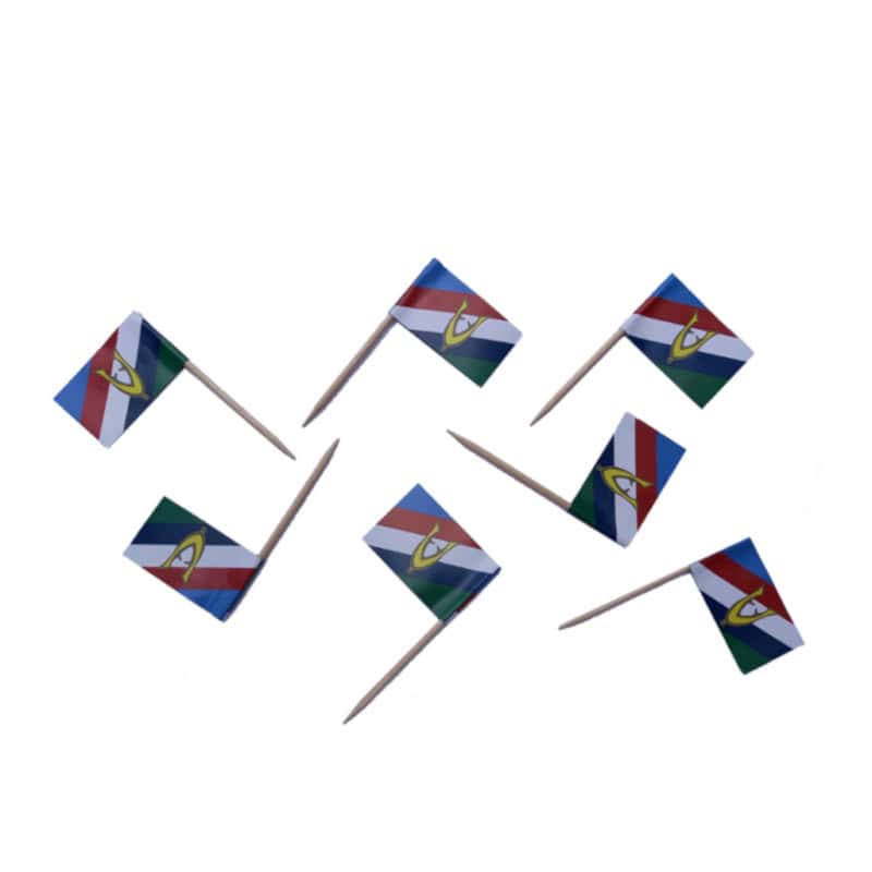 Cocktailprikkers veteranenvlag 50 stuks in verpakking