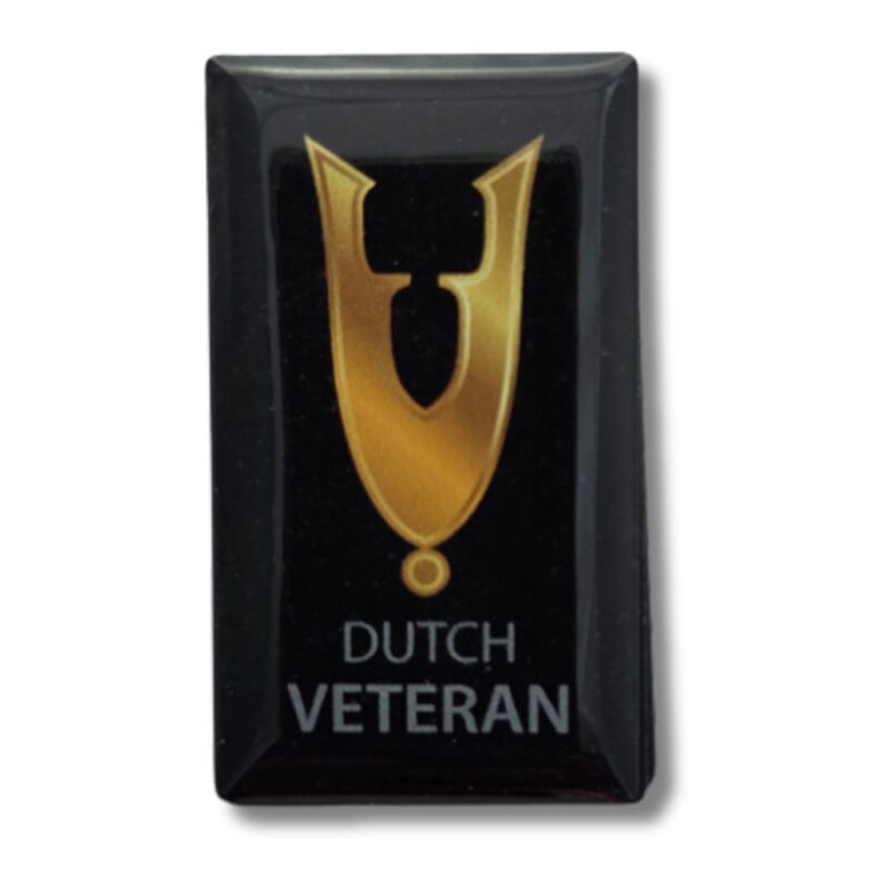 Magneet groot met goudkleurig Veteranen draaginsigne
