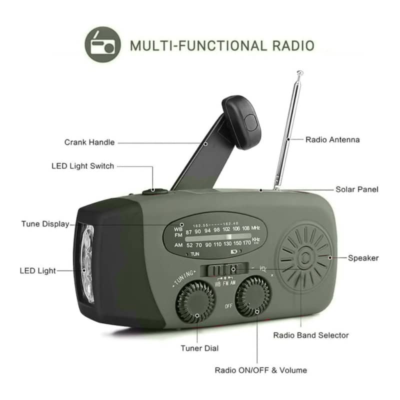 Noodradio multifunctioneel