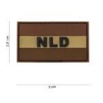 Patch 3D PVC NLD klein desert afmeting