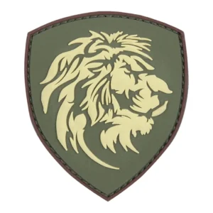 Patch 3D PVC Nederlandse Leeuw groen