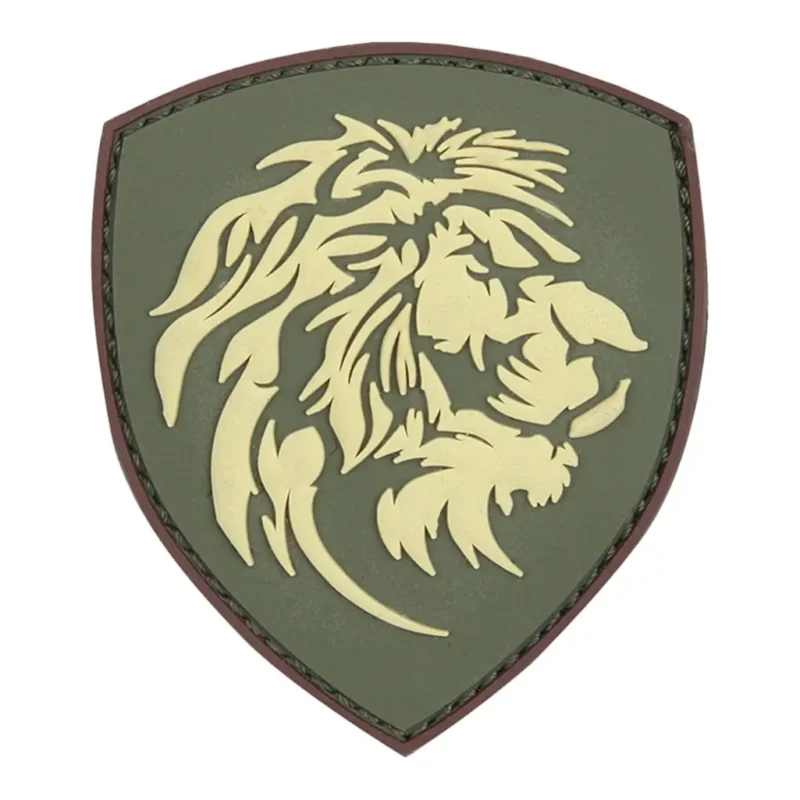 Patch 3D PVC Nederlandse Leeuw groen