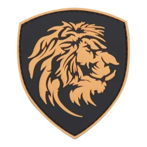 Patch 3D PVC Nederlandse Leeuw oranje