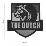Patch 3D PVC The Dutch grijs afmeting