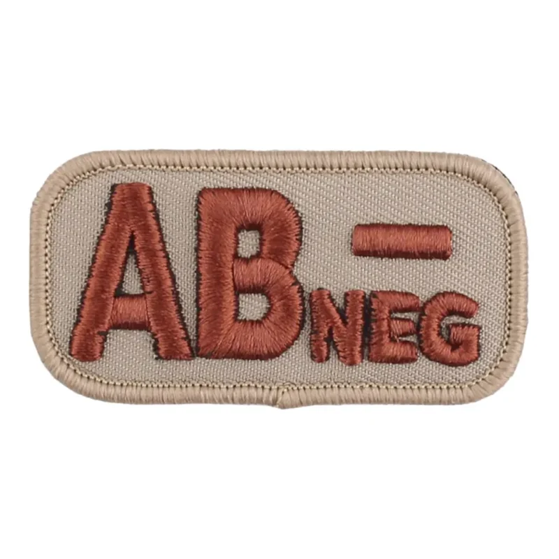 Patch bloedgroep beige ab-negatief
