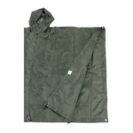 Poncho Rip Stop Olive detail