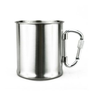 RVS Mok met karabijnhaak