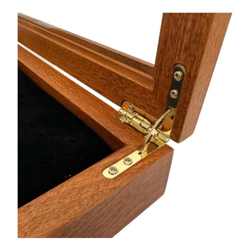 Scharnieren shadowbox lichtbruin