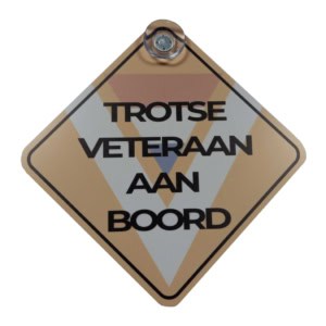 Raambordje Trotse Veteraan