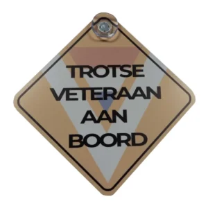 Raambordje Trotse Veteraan