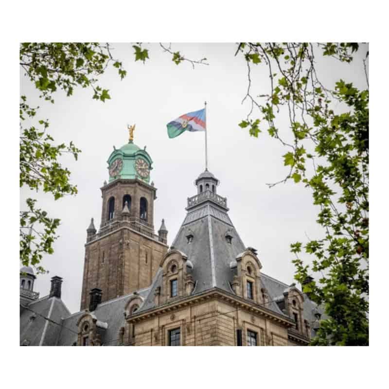 Veteranenvlag 300 x 500 cm stadhuis rotterdam