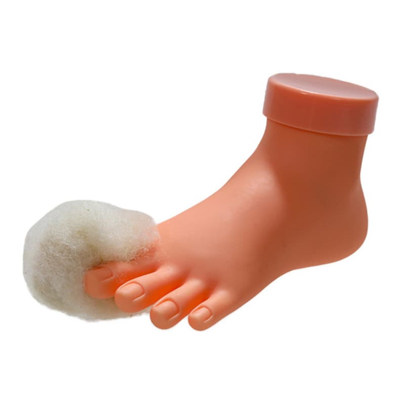 Wandelwol voorbeeldfoto grote teen