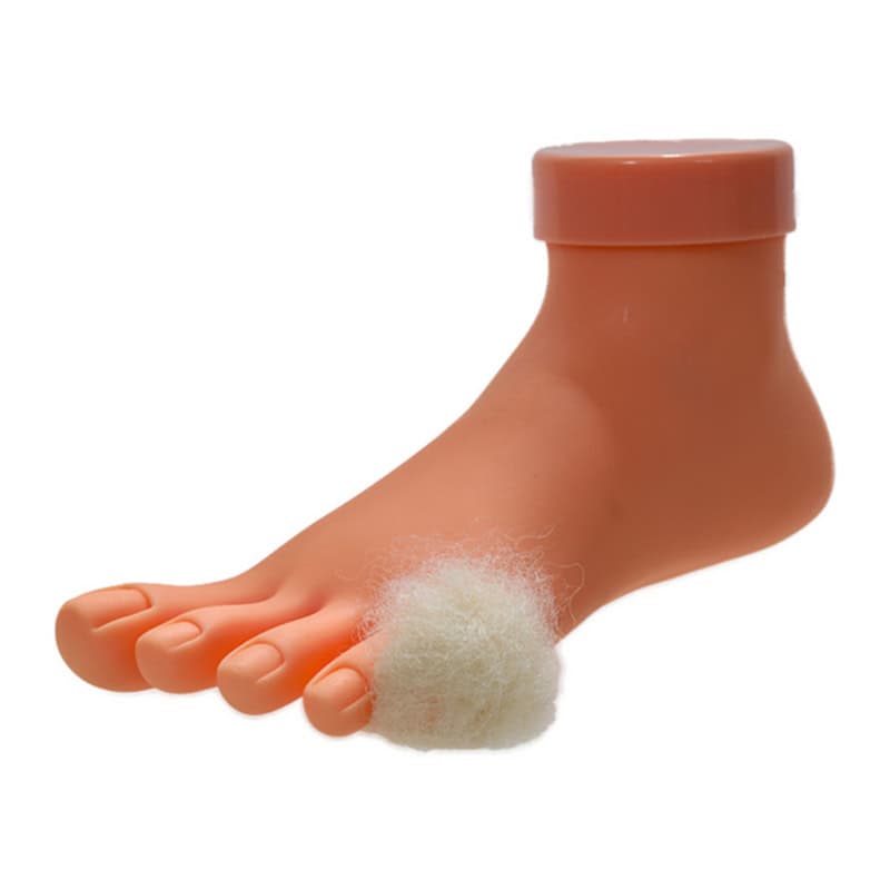 Wandelwol voorbeeldfoto kleine teen