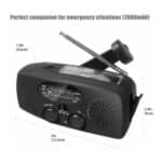 Noodradio Solar zwart