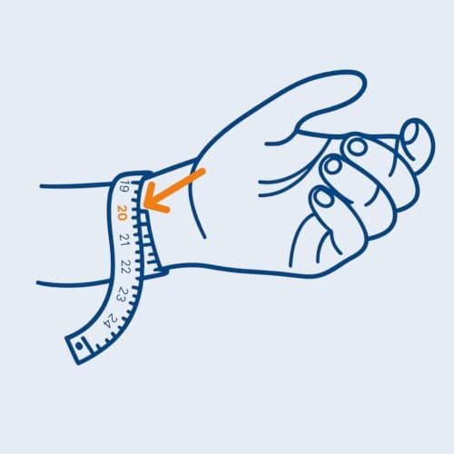 Armband paracord opmeten