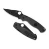 Zakmes Spyderco Paramilitary 2 lightweight black Zakmes Spyderco Paramilitary 2 Lightweight Black met zwart gecoat CTS BD1N stalen lemmet en grijze FRN handgreep