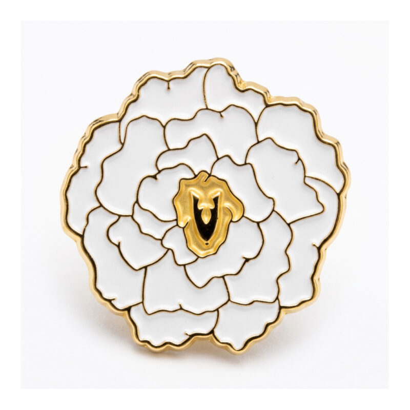 Pin witte anjer