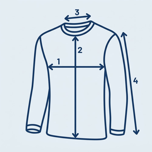 Technische tekening thermo shirt