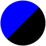 Zwartblauw
