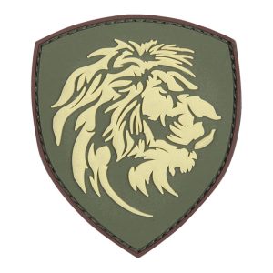 Patch 3D PVC Nederlandse Leeuw groen