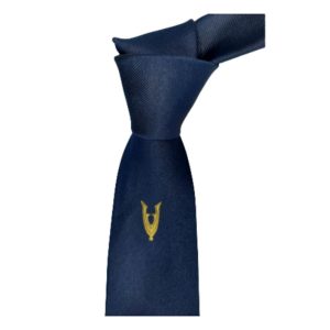 Stropdas Veteraan 100 procent Zijde donkerblauw